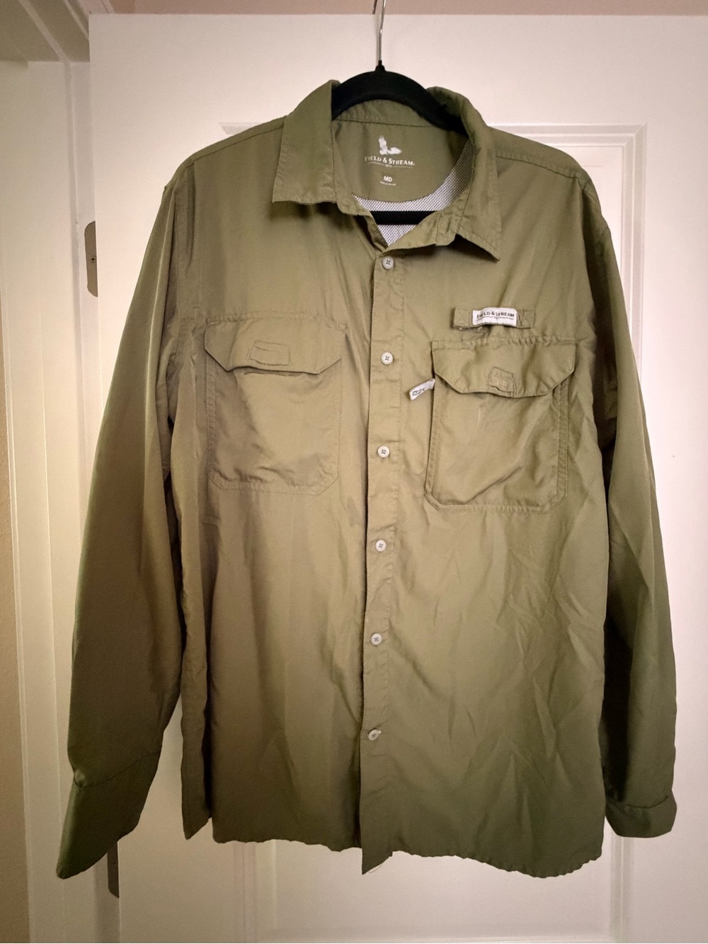 Field & Stream Olive Green Lightweight Shirt Jacket